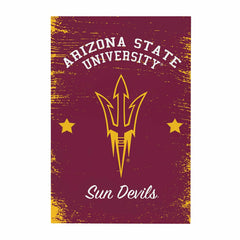 Arizona State University Wood Wall Sign, 16x24 - Collegiate Home