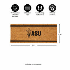 Arizona State University Extra Large One Color Coir Mat, 60"x24" - Collegiate