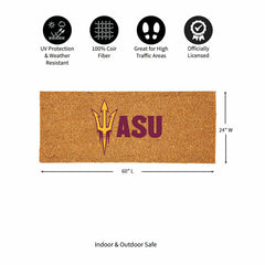 Arizona State University Extra Large Full Color Coir Mat, 60"x24" - Collegiate