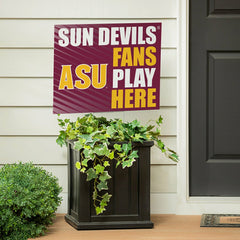 Arizona State University Coroplast Yard Sign "Fans Play Here" - Collegiate Home