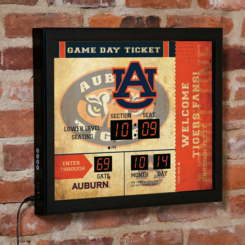 Scoreboard Wall Clock, Auburn - Collegiate Home