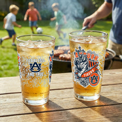 Auburn University 16oz Glass pint, Set of 2 - Collegiate Home
