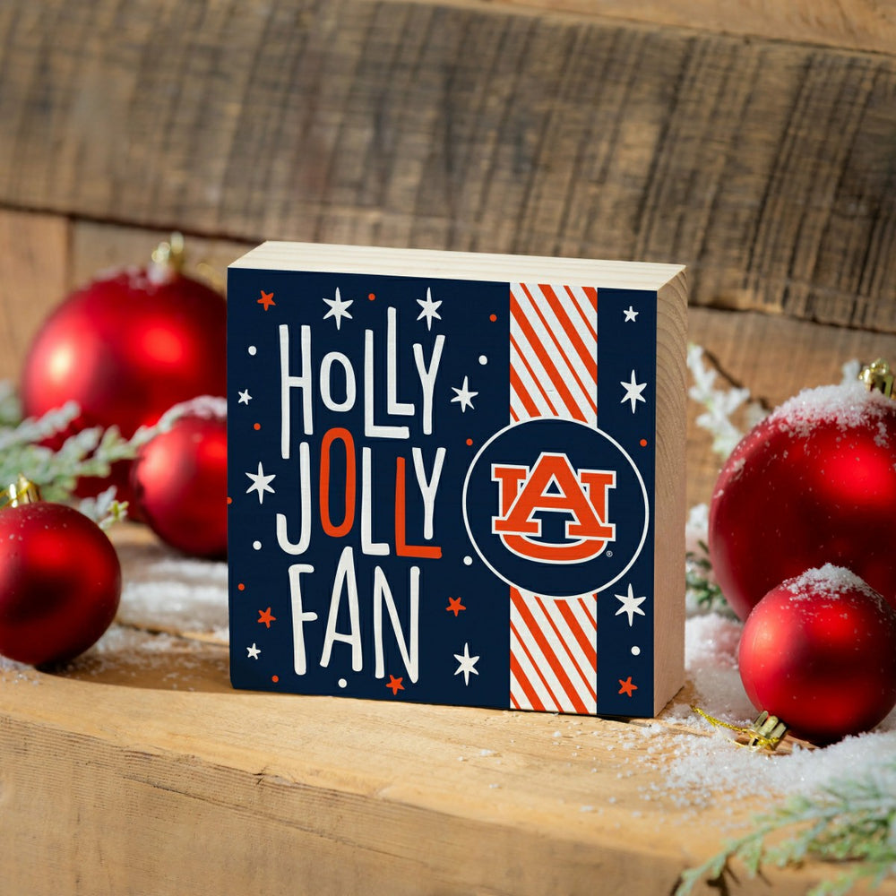 Auburn University Block, Holiday, 6x6 - Collegiate Home