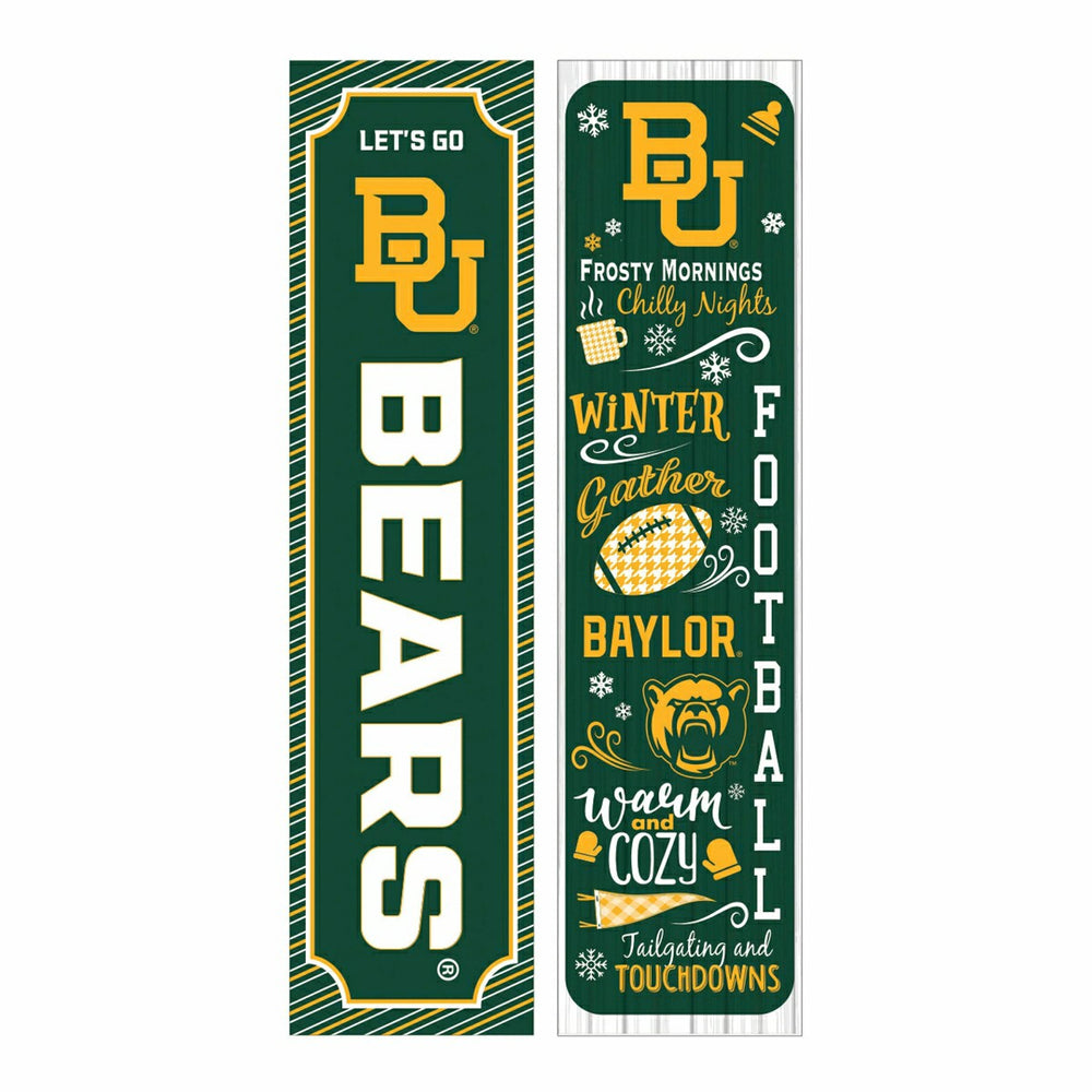 46" Double Sided Leaner, Baylor University, Winter Seasonal - Collegiate Home