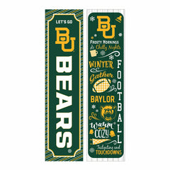 46" Double Sided Leaner, Baylor University, Winter Seasonal - Collegiate Home
