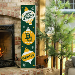 47" Double Sided Leaner, Baylor University, Christmas - Collegiate Home