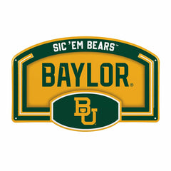 Baylor University USA Embossed Steel Wall Sign, 11" x 17" - Collegiate Home