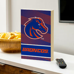 Boise State University Plock, Down Home Fans, 8x12 - Collegiate Home