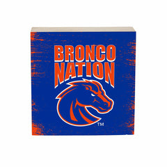 Boise State University Plock, Down Home Fans, 6x6 - Collegiate Home