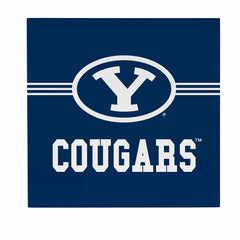 Brigham Young University Wood Wall Sign, 12x12 - Collegiate Home