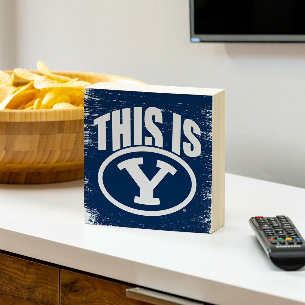 Brigham Young University Plock, Down Home Fans, 6x6 - Collegiate Home