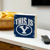 Brigham Young University Plock, Down Home Fans, 6x6 - Collegiate Home