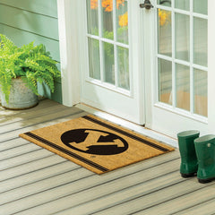 Brigham Young University Large One Color Coir Mat, 36"x24" - Collegiate