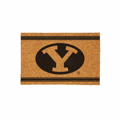 Brigham Young University Large One Color Coir Mat, 36"x24" - Collegiate