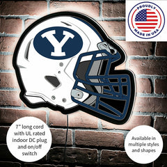 LED Wall Decor, Helmet, Brigham Young University - Collegiate Home