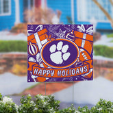 Clemson University Yard Sign, Holiday - Collegiate Home