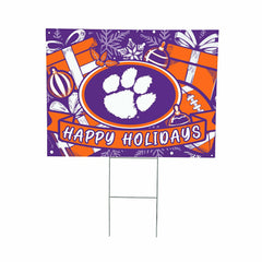 Clemson University Yard Sign, Holiday - Collegiate Home