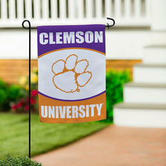 Clemson University Suede Flag, GDN - Collegiate