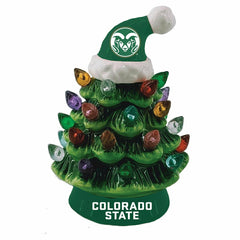 4" Mini LED Tabletop Christmas Tree, Set of 2, Colorado State Universi - Collegiate Home