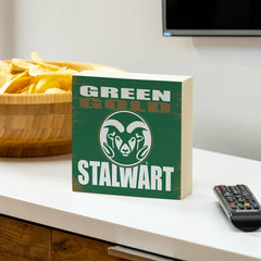 Colorado State University Plock, Down Home Fans, 6x6 - Collegiate Home