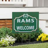 Colorado State University Coroplast Yard Sign, "Fans Welcome" - Collegiate Home