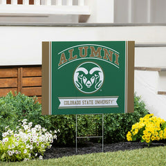 Colorado State University Coroplast Yard Sign Alumni - Collegiate Home