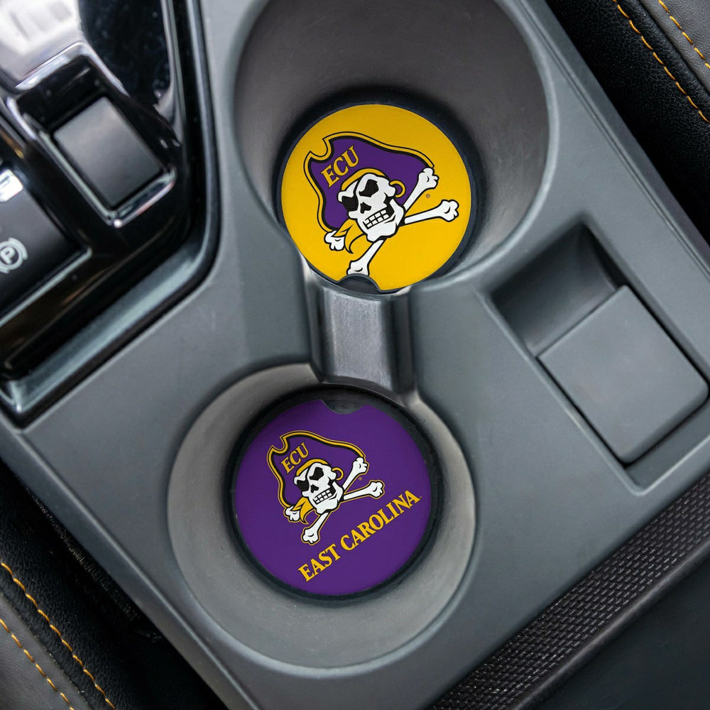 East Carolina University Car Coaster Set, 2pc - Collegiate Home