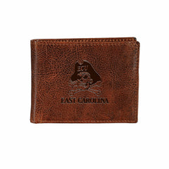 East Carolina University, Embossed 100% Genuine Tumbled Leather Passca - Collegiate Home