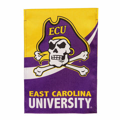East Carolina University Burlap Flag GDN Size - Collegiate Home