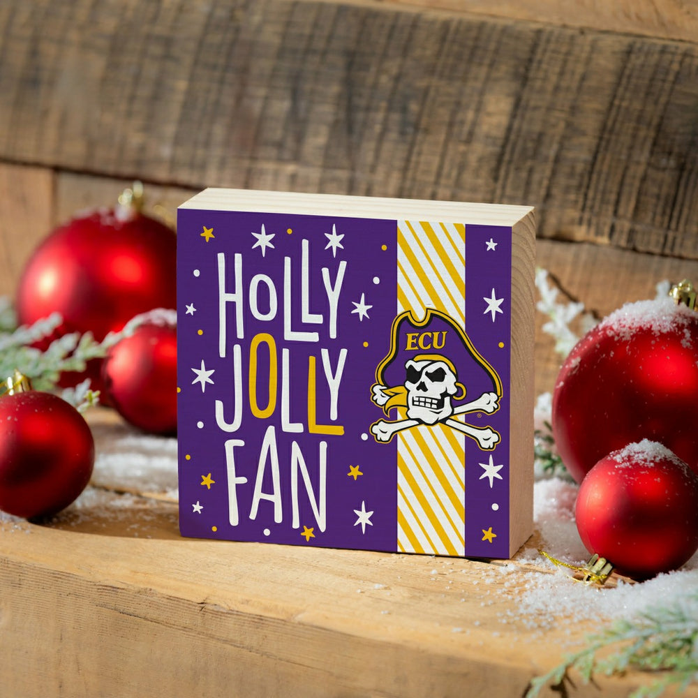 East Carolina University Block, Holiday, 6x6 - Collegiate Home