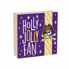 East Carolina University Block, Holiday, 6x6 - Collegiate Home