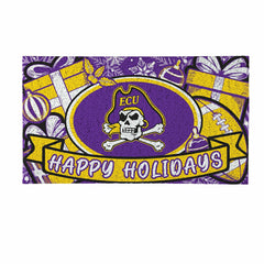 East Carolina University Holiday PVC Mat, 28"x16" - Collegiate