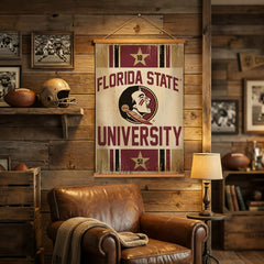 Florida State University, Canvas Wall Tapestry, Medium, 36x24 - Collegiate Home