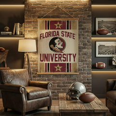 Florida State University, Canvas Wall Tapestry, Large, 54x36 - Collegiate Home