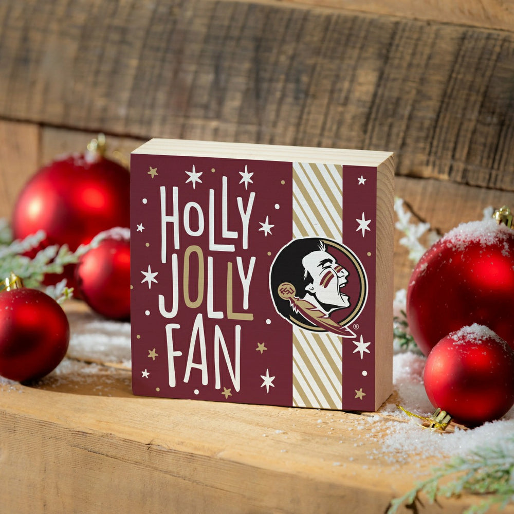 Florida State University Block, Holiday, 6x6 - Collegiate Home