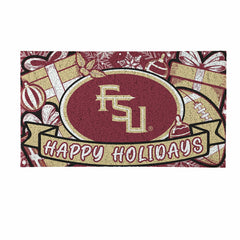 Florida State University Holiday PVC Mat, 28"x16" - Collegiate