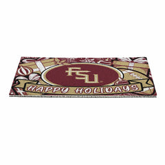 Florida State University Holiday PVC Mat, 28"x16" - Collegiate