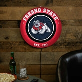 Fresno State, Metal Lite, Round - Collegiate