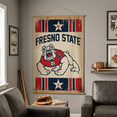 Fresno State, Canvas Wall Tapestry, Large, 54x36 - Collegiate Home