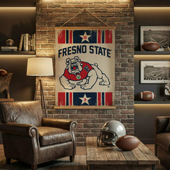 Fresno State, Canvas Wall Tapestry, Large, 54x36 - Collegiate Home