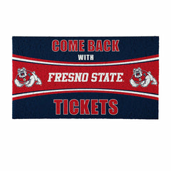 28" x 16" PVC Trapper Mat, Come Back with Tickets, Fresno State - Collegiate