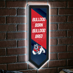 Fresno State College Pennant Glazelite LED Decor - Collegiate Home