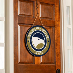 Georgia Southern University Round Door Décor with Hanging Rope, 18x18 - Collegiate Home