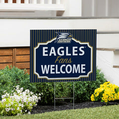Georgia Southern University Coroplast Yard Sign, "Fans Welcome" - Collegiate Home