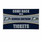 28" x 16" PVC Trapper Mat, Come Back with Tickets, Georgia Southern Un - Collegiate