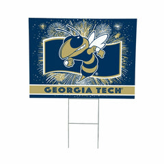 Georgia Tech Yard Sign, Patriotic - Collegiate Home