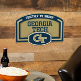 Georgia Tech USA Embossed Steel Wall Sign, 11" x 17" - Collegiate Home