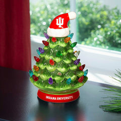 8" LED Ceramic Christmas Tree, Indiana University - Collegiate Home