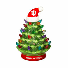 8" LED Ceramic Christmas Tree, Indiana University - Collegiate Home