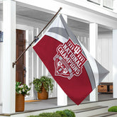 Indiana University, Div 1 Champs, Single Sided Flag w/ 2 Grommets, 3'x - Collegiate Home